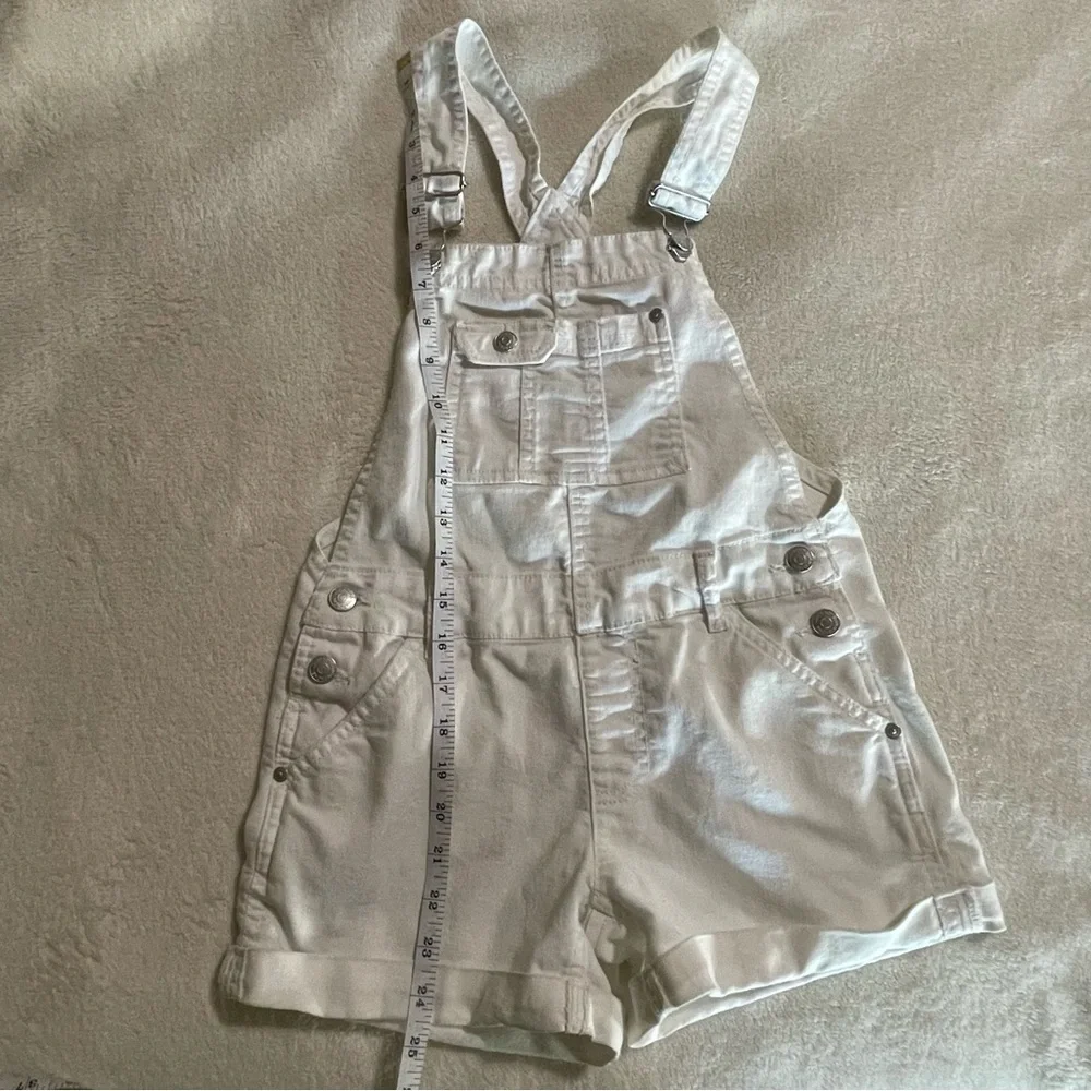 Medium girls‎ 7/8 white Denim Overalls